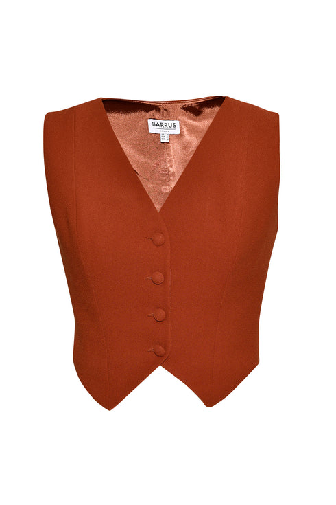 BUTTON FRONT VEST - Barrus London
